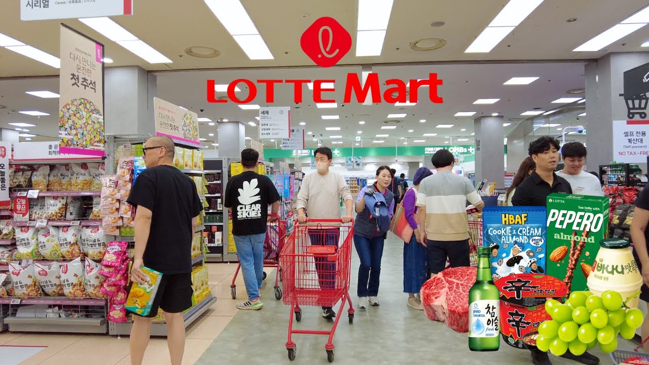 Korea No Brand Grocery Shopping- Seoul South Korea 